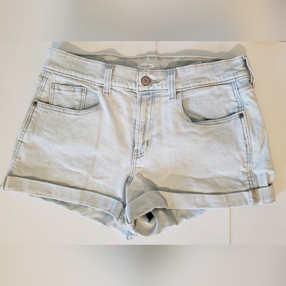 Old Navy (Lot Of 2) Boyfriend Jean Shorts Size 4 High Rise Medium & Lig… - Picture 10 of 14